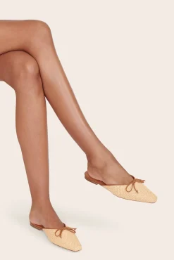 GINA MULE  NATURAL RAFFIA