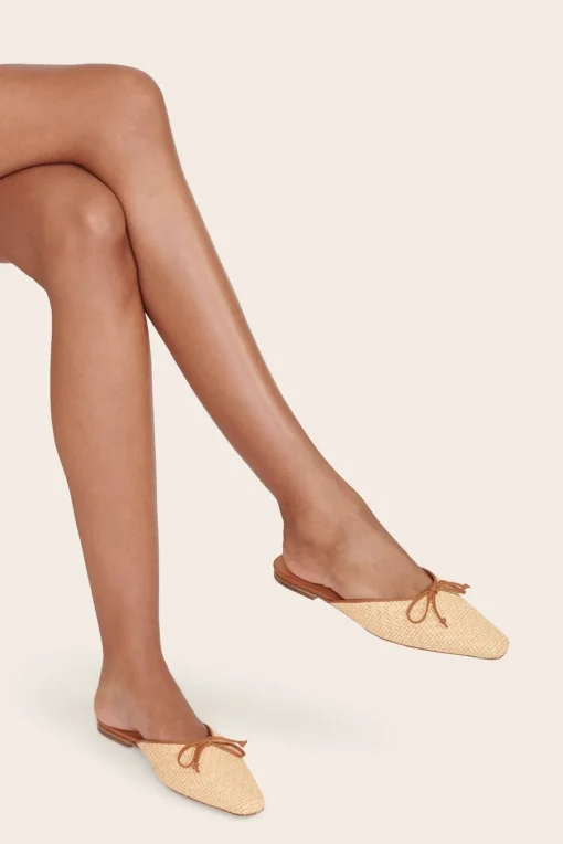 GINA MULE  NATURAL RAFFIA