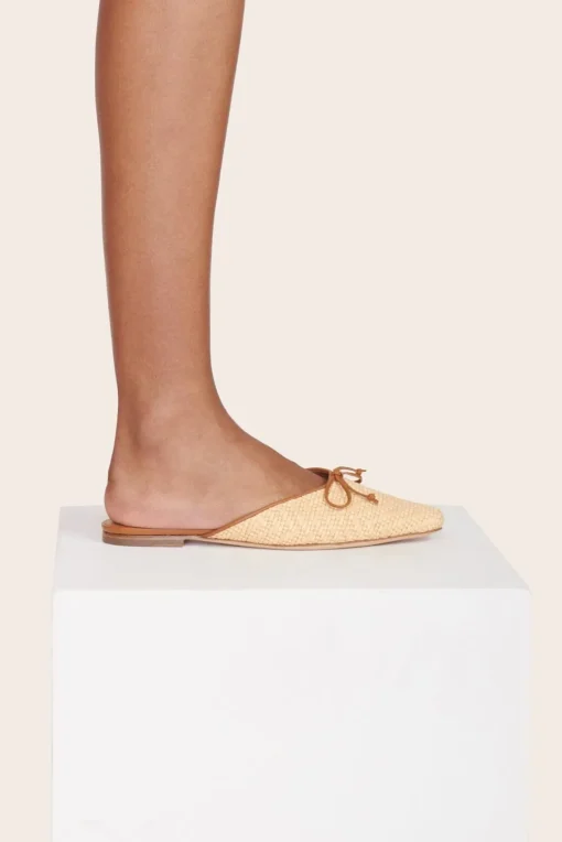 GINA MULE  NATURAL RAFFIA