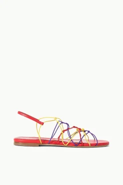 GIO KNOT SANDAL  RED ROSE MULTI