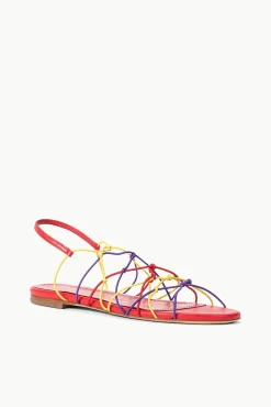 GIO KNOT SANDAL  RED ROSE MULTI