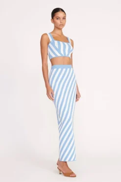 GIOVANNI SKIRT  BLUE SEASHORE STRIPE