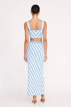 GIOVANNI SKIRT  BLUE SEASHORE STRIPE