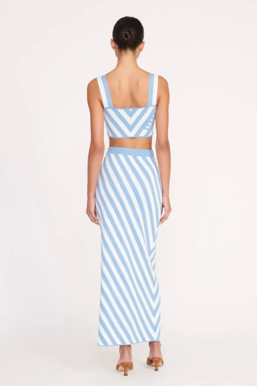 GIOVANNI SKIRT  BLUE SEASHORE STRIPE