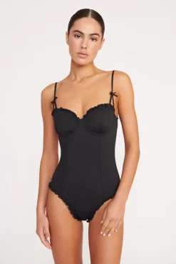 GOSSAMER ONE PIECE  BLACK