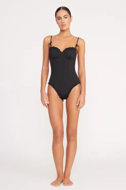 GOSSAMER ONE PIECE  BLACK