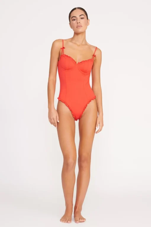 GOSSAMER ONE PIECE  RED ROSE