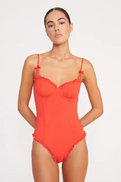 GOSSAMER ONE PIECE  RED ROSE