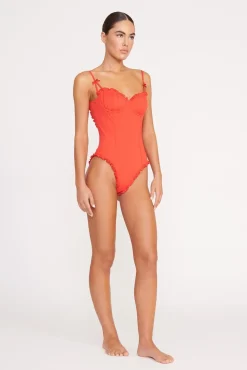 GOSSAMER ONE PIECE  RED ROSE