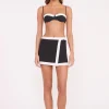 GRETCHEN COVERUP WRAP SKIRT  BLACK WHITE