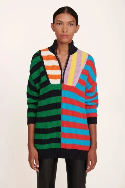 HAMPTON SWEATER  CABANA STRIPE MULTI