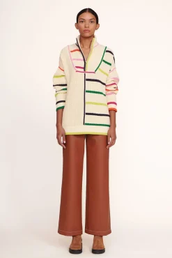 HAMPTON SWEATER  CREME RAINBOW MULTI