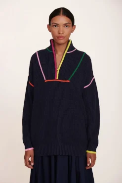 HAMPTON SWEATER  NAVY MULTI