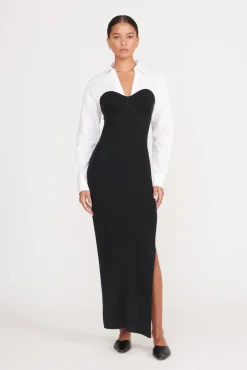 HAZEL DRESS  BLACK WHITE