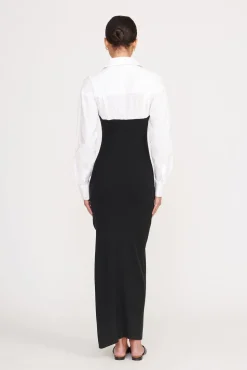 HAZEL DRESS  BLACK WHITE