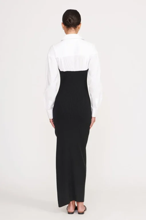 HAZEL DRESS  BLACK WHITE