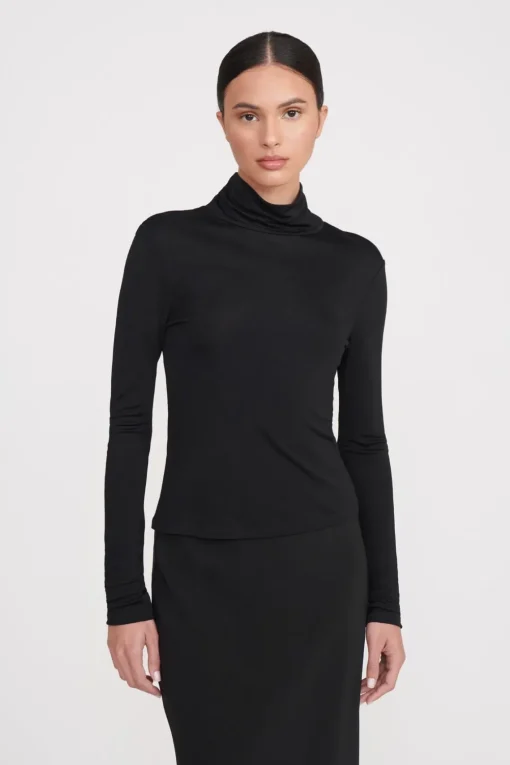 HELVIN TOP  BLACK