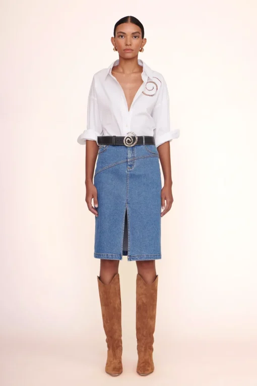 HUDSON SKIRT  MEDIUM WASH