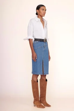 HUDSON SKIRT  MEDIUM WASH
