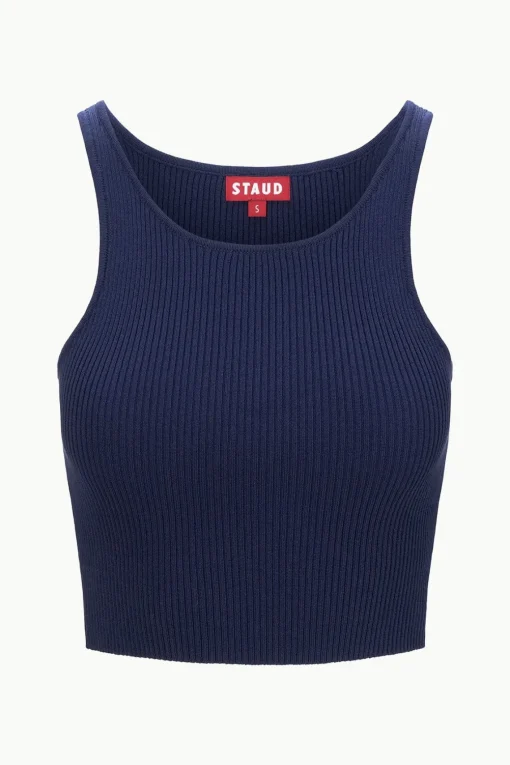IBISCO CROPPED TANK  NAVY