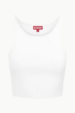 IBISCO CROPPED TANK  WHITE