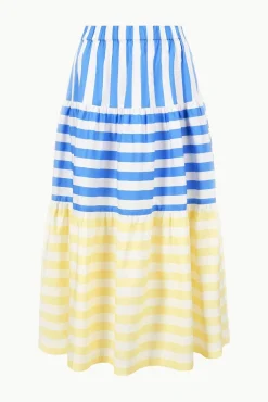 IDALINO SKIRT  BUTTERCUP SEASHORE STRIPE