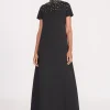 ILANA DRESS  BLACK SILVER