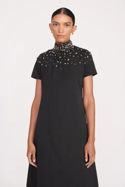 ILANA DRESS  BLACK SILVER