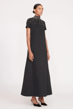 ILANA DRESS  BLACK SILVER