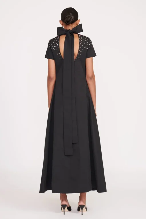 ILANA DRESS  BLACK SILVER