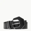 INLAY BUCKLE BELT  BLACK