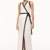 ISCHIA COVERUP DRESS  WHITE BLACK