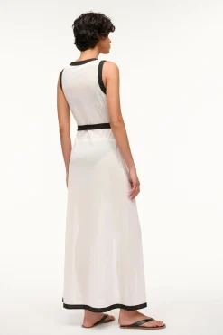 ISCHIA COVERUP DRESS  WHITE BLACK