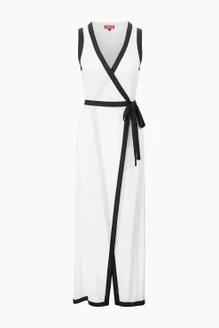 ISCHIA COVERUP DRESS  WHITE BLACK