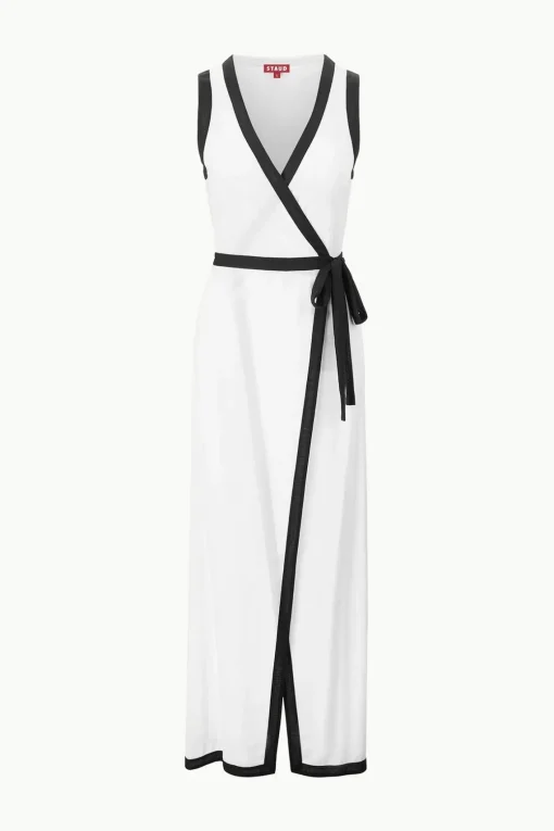 ISCHIA COVERUP DRESS  WHITE BLACK