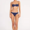 JO BALCONETTE BIKINI TOP  NAVY WHITE