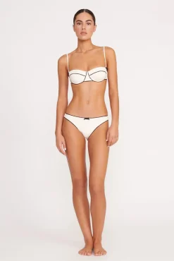 JO BALCONETTE BIKINI TOP  IVORY BLACK