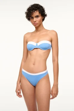 JO BALCONETTE BIKINI TOP  AZURE WHITE