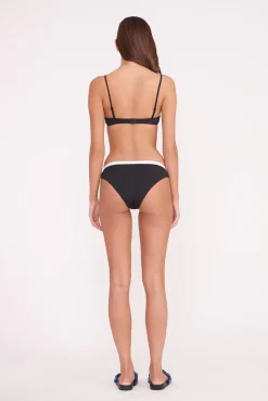 JO BALCONETTE BIKINI TOP  BLACK WHITE