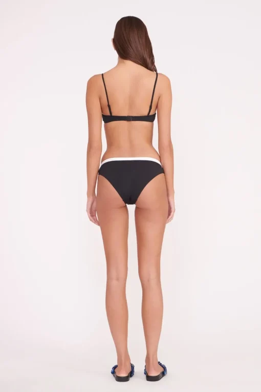 JO BALCONETTE BIKINI TOP  BLACK WHITE
