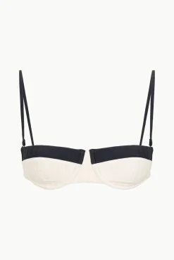 JO BALCONETTE BIKINI TOP  IVORY BLACK