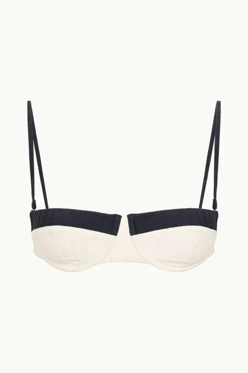JO BALCONETTE BIKINI TOP  IVORY BLACK