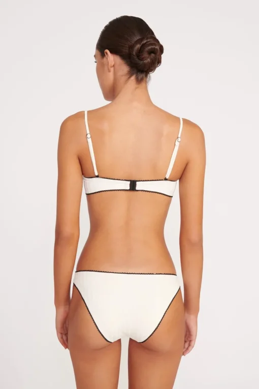 JO BALCONETTE BIKINI TOP  IVORY BLACK