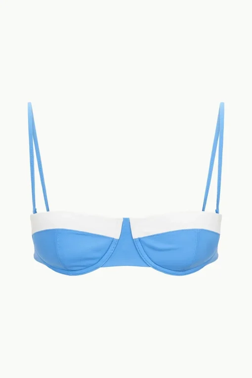 JO BALCONETTE BIKINI TOP  AZURE WHITE