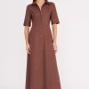 JOAN MAXI DRESS  MAHOGANY