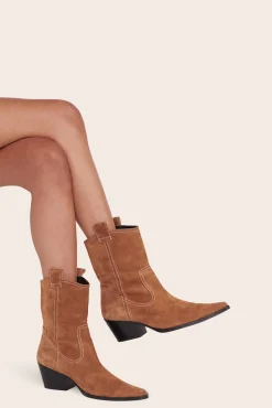 JUNE BOOT  TAN SUEDE