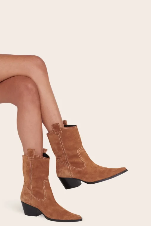 JUNE BOOT  TAN SUEDE