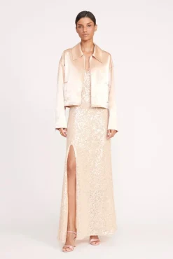 KEZIA DRESS  BEIGE