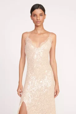 KEZIA DRESS  BEIGE