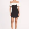 KIARA DRESS  BLACK IVORY